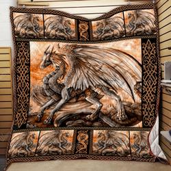 Dragon Quilt Kh54 and Home Decor