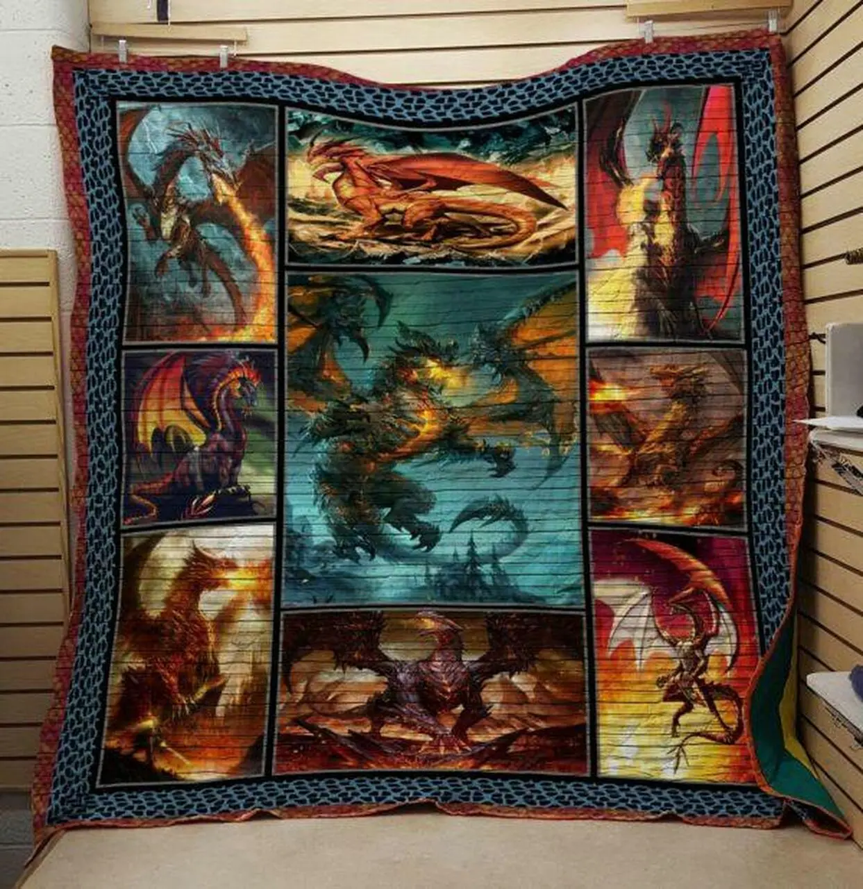 Dragon Quilt V13 and Home Decor