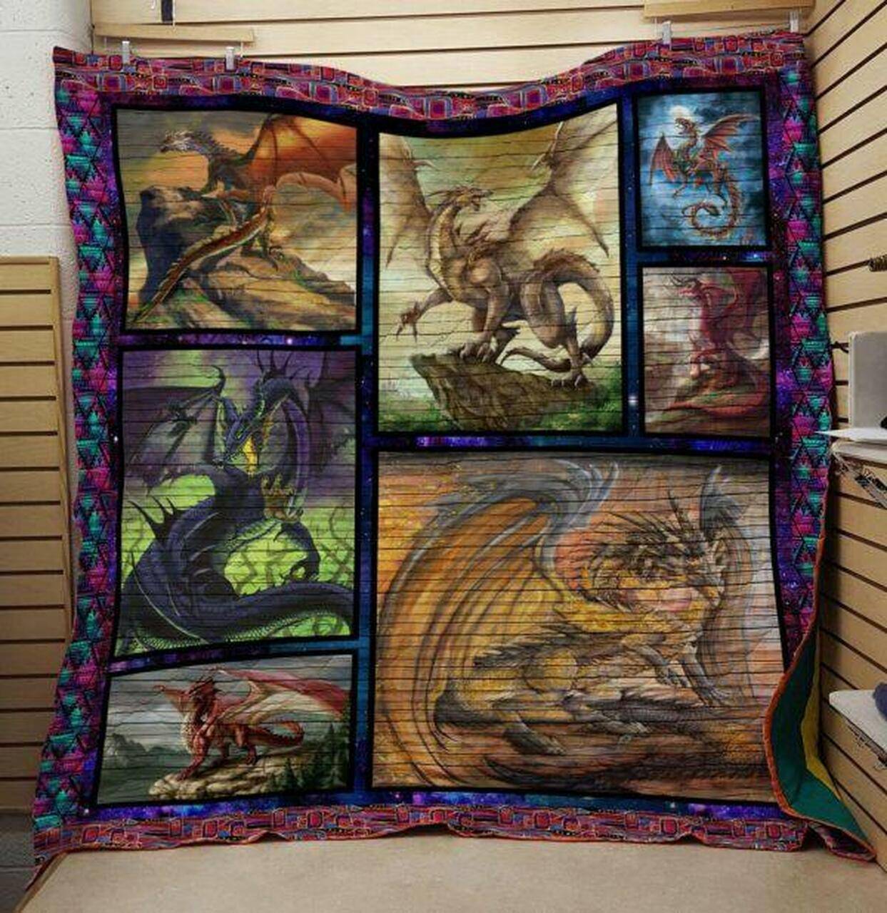 Dragon Quilt V18 and Home Decor