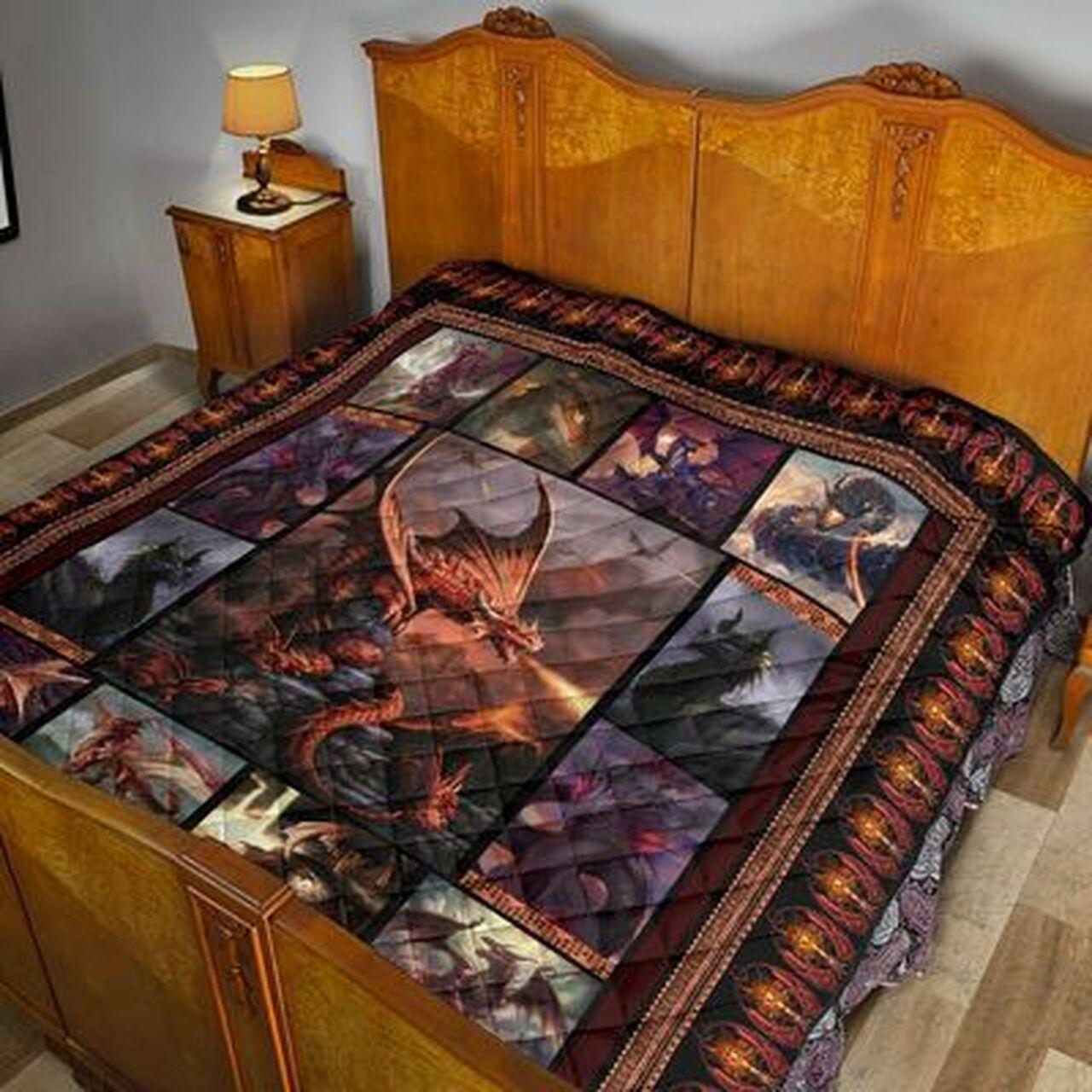 Dragon S Awesome MYT554 3D Customized Quilt Hip and Home Decor
