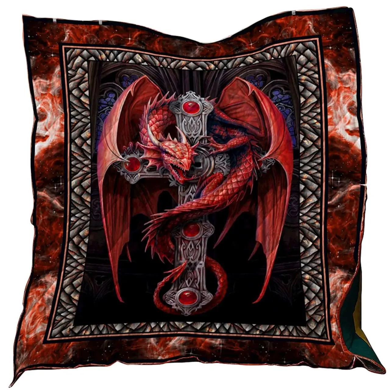 Dragon Washable Quilt 0501-03 and Home Decor