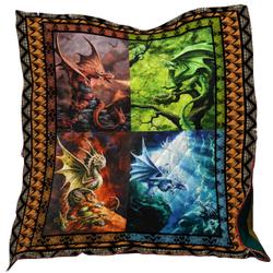 Dragon Washable Quilt 0701-01 and Home Decor