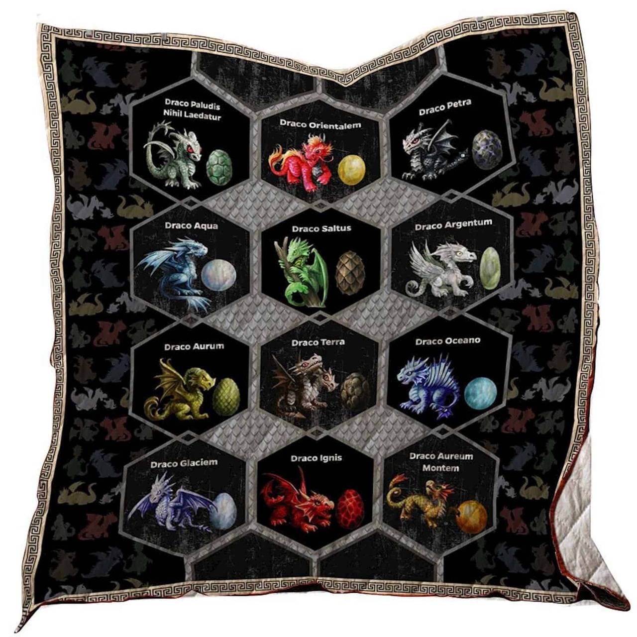 Dragon Washable Quilt 1401-05 and Home Decor