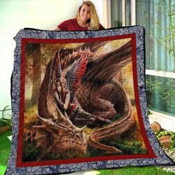 Dragon With Girl GH9 NTTH011298 3D Customized Quilt and Home Decor