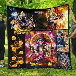 Dragonball Super Black Premium Quilt Blanket  Quilt and Home Decor