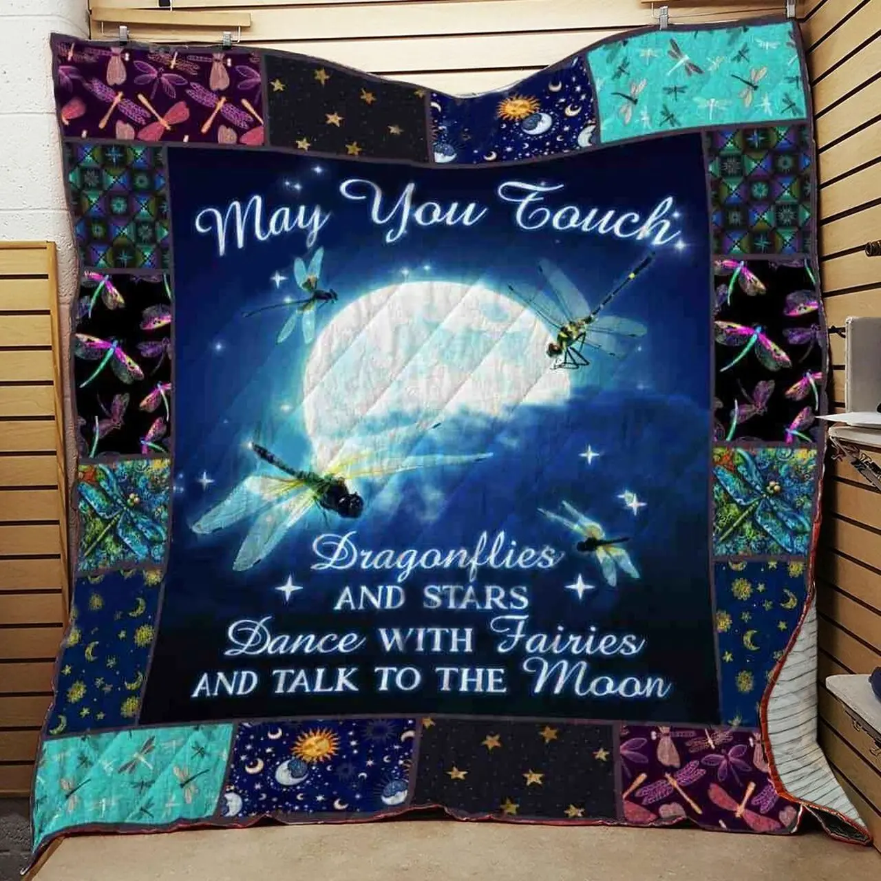 Dragonflies Quilt Blanket ABC07113635 and Home Decor
