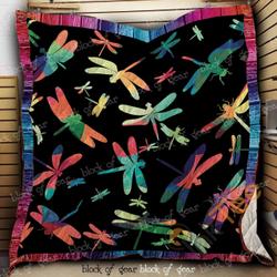 Dragonfly Blanket KC1507 Quilt and Home Decor