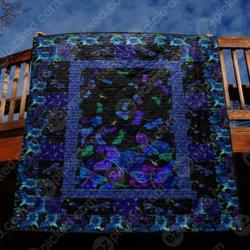 Dragonfly By Night Quilt Blanket Tt99  Quilt and Home Decor