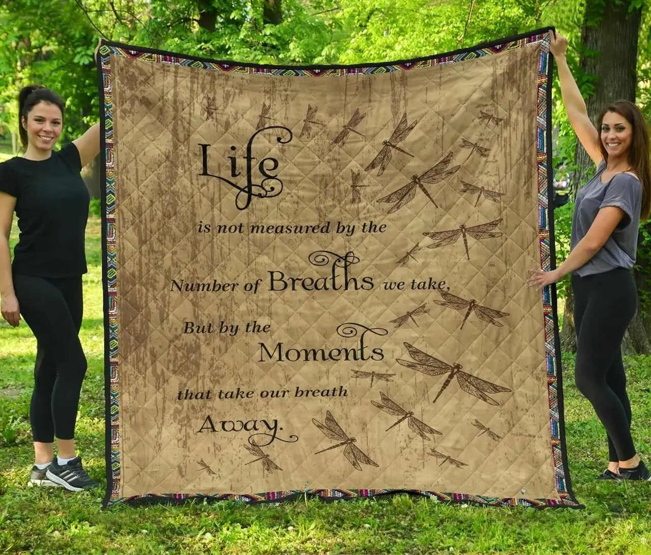 Dragonfly Cl07110084Mdq Quilt Blanket and Home Decor