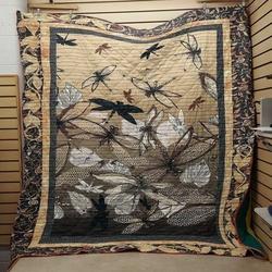 Dragonfly Cla210630 Quilt Blanket and Home Decor