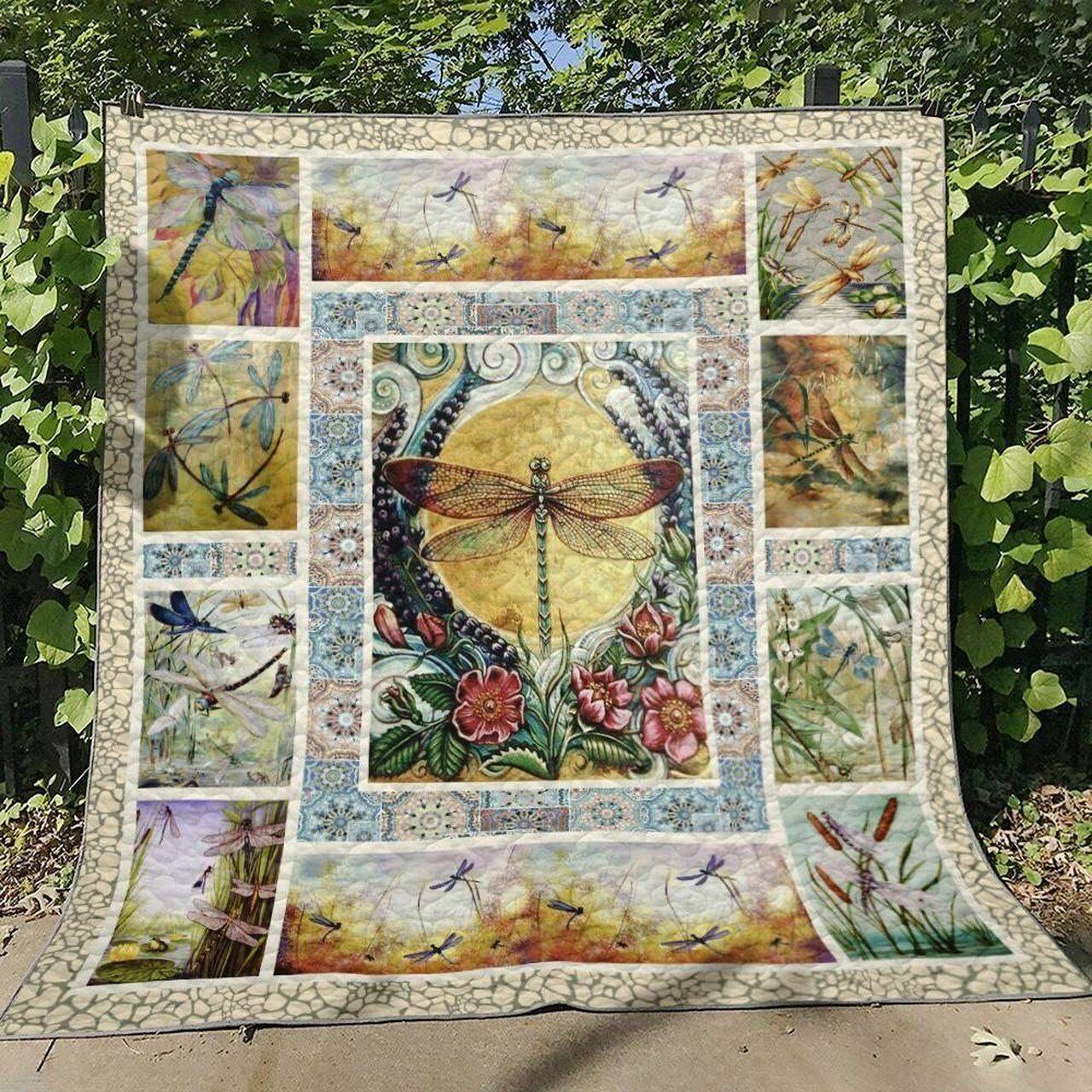Dragonfly Colorful Beauty Ah Quilt Derqwd and Home Decor