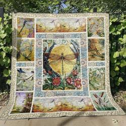 Dragonfly Colorful Beauty Ah Quilt Derqwd and Home Decor