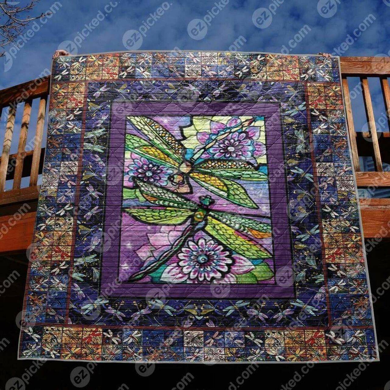 Dragonfly Dance Clt170623 Quilt Blanket and Home Decor