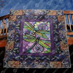 Dragonfly Dance Clt170623 Quilt Blanket and Home Decor