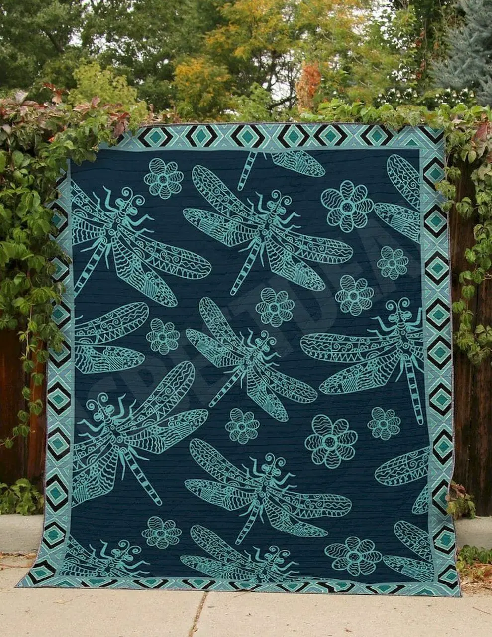 Dragonfly Freedom Dream Bl Quilt Blanket Dhc0201201236Td and Home Decor