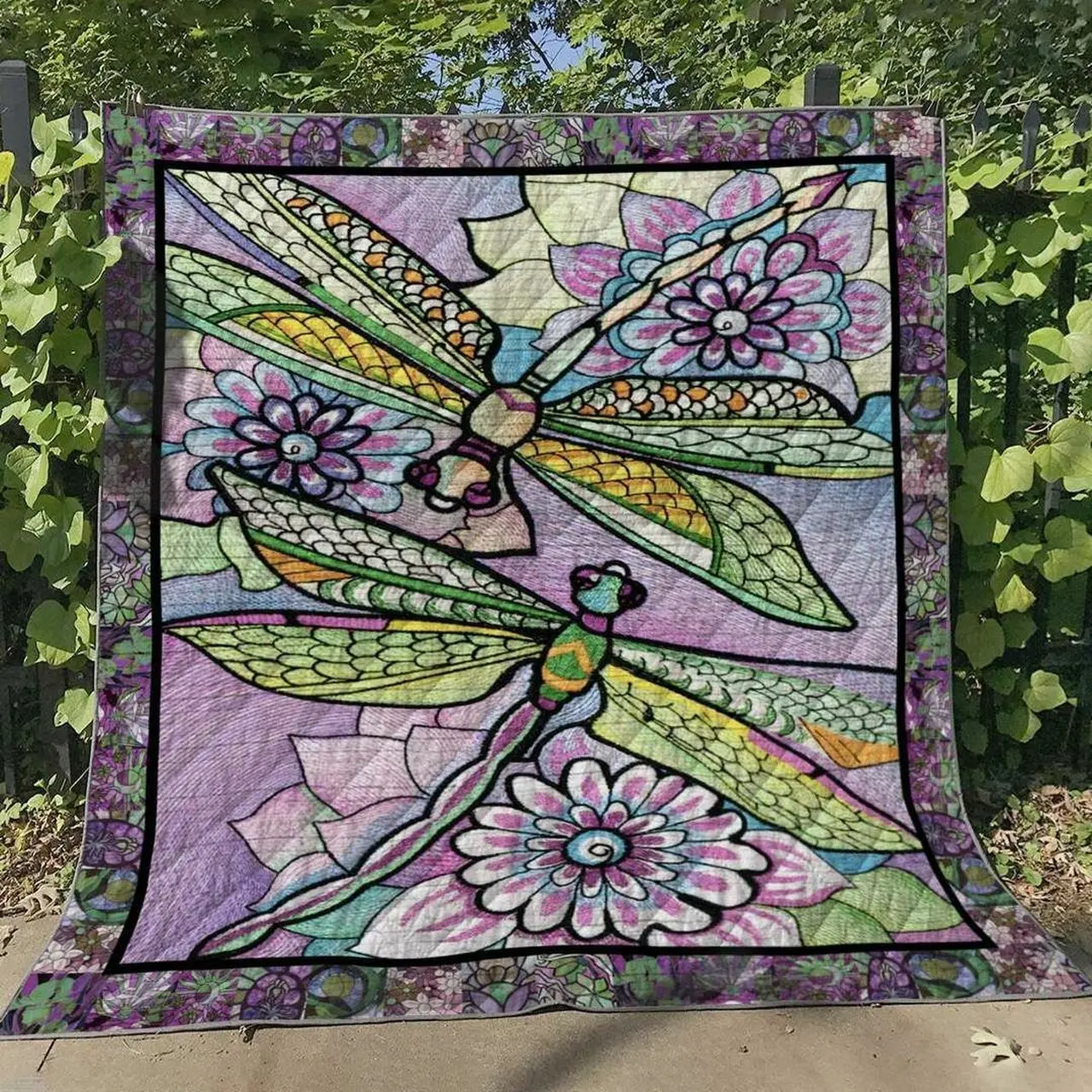 Dragonfly Hm140607 Quilt Blanket and Home Decor