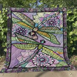 Dragonfly Hm140607 Quilt Blanket and Home Decor