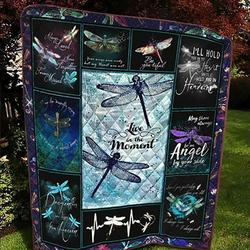 Dragonfly Hold You In My Heart Quilt Oup and Home Decor