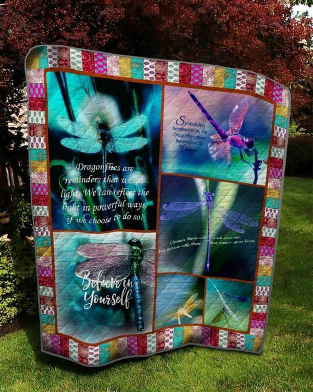Dragonfly I Loved Dragonfly First Quilt Blanket Dhc020120233Td and Home Decor