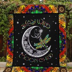 Dragonfly Moon Quilt and Home Decor