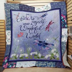 Dragonfly Quilt Blanket ABC07112880 and Home Decor