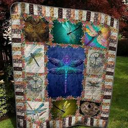 Dragonfly Quilt Blanket ABC07113421 and Home Decor