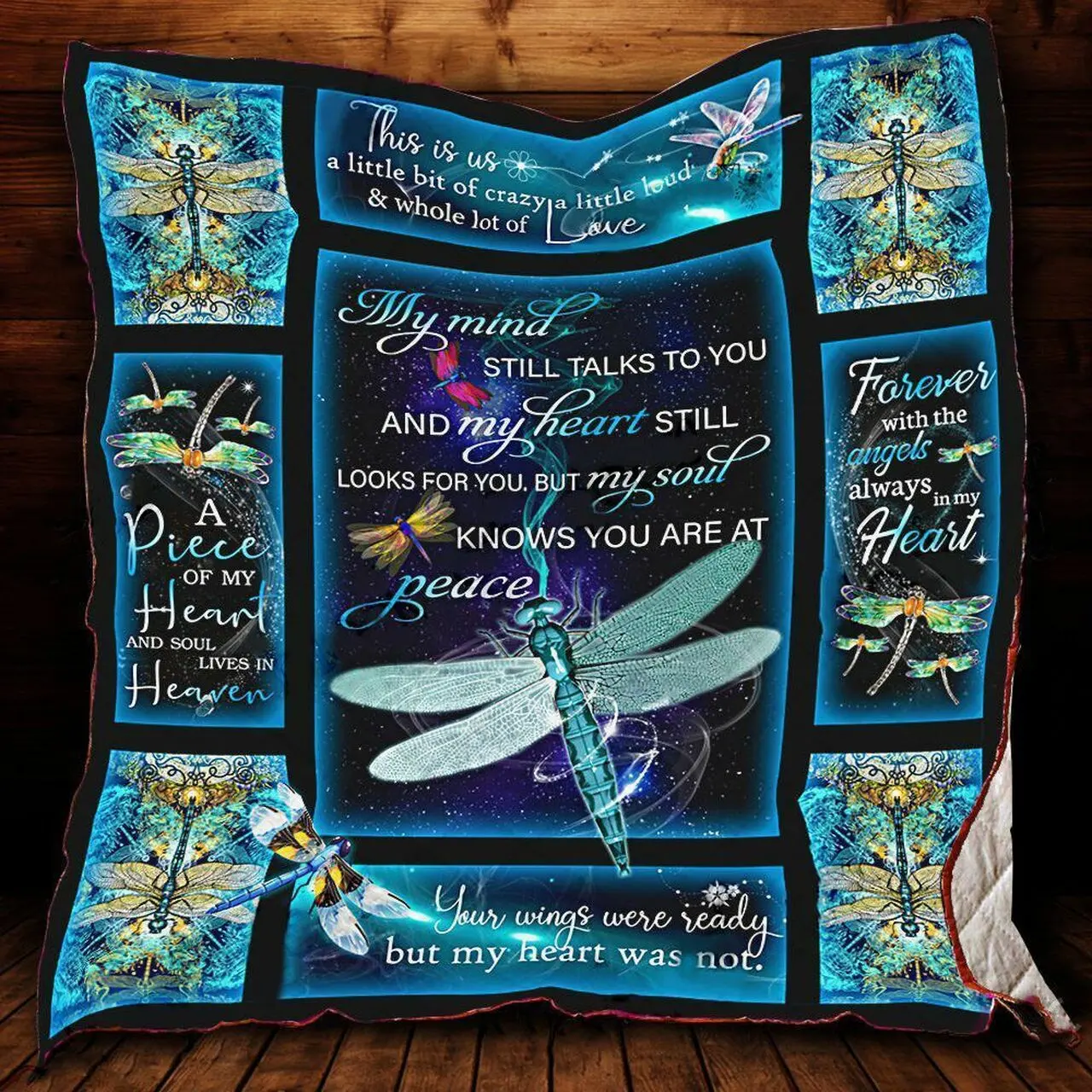 Dragonfly Quilt Blanket ABC07113477 and Home Decor