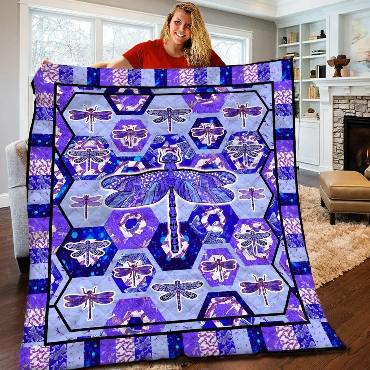 Dragonfly Quilt Blanket BBB120531HT and Home Decor