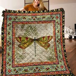 Dragonfly Quilt Blanket C9B280334HD and Home Decor
