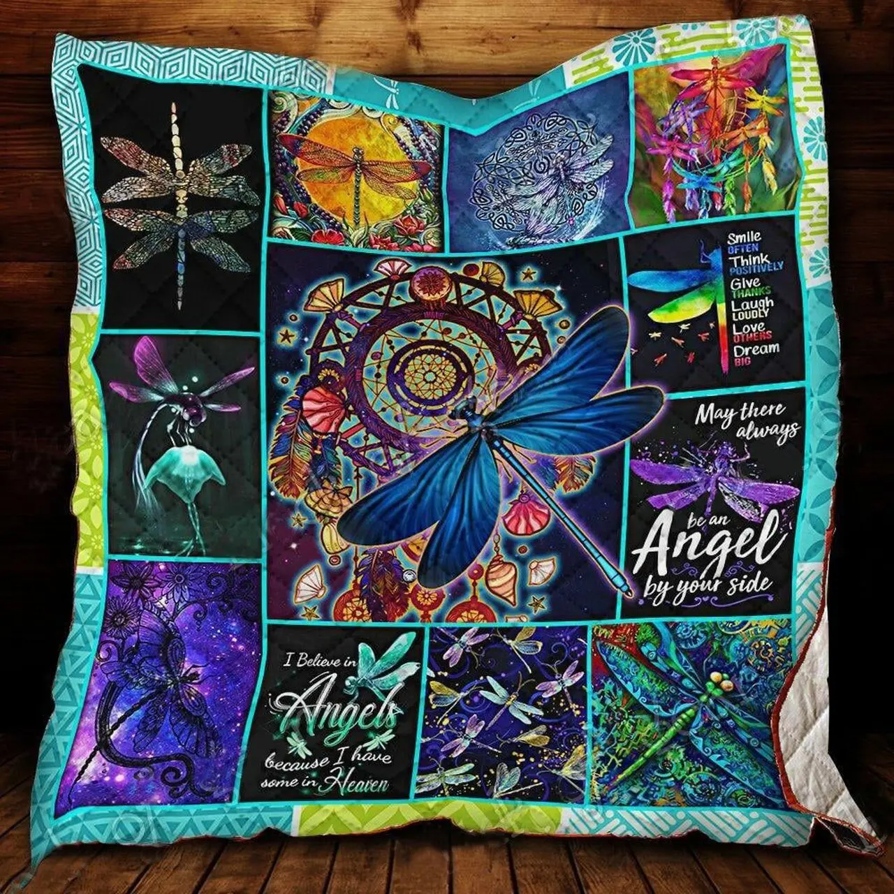Dragonfly Quilt Blanket Dhc13122596Vt and Home Decor