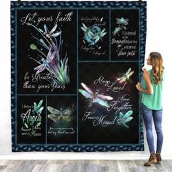 Dragonfly Quilt Blanket Dhc13122625Vt and Home Decor