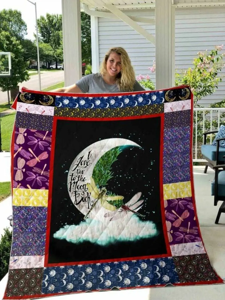 Dragonfly Quilt Blanket Dhc13122647Vt and Home Decor
