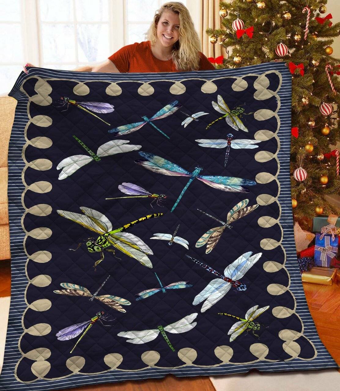 Dragonfly Quilt Obo and Home Decor