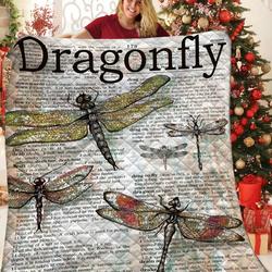 Dragonfly Quilt Oeq and Home Decor