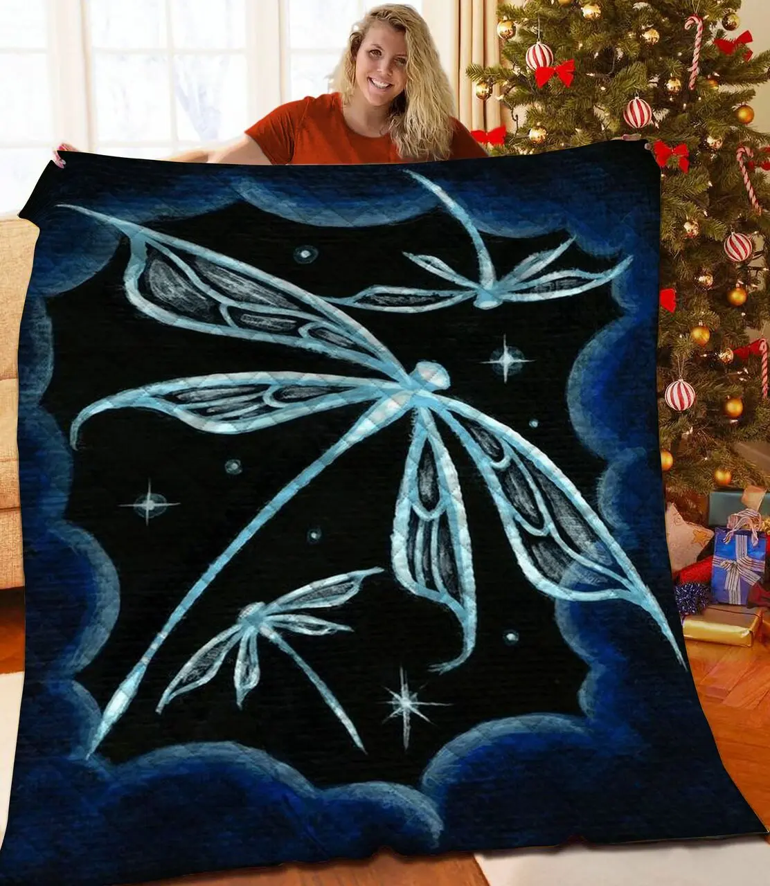 Dragonfly Quilt Ojb and Home Decor