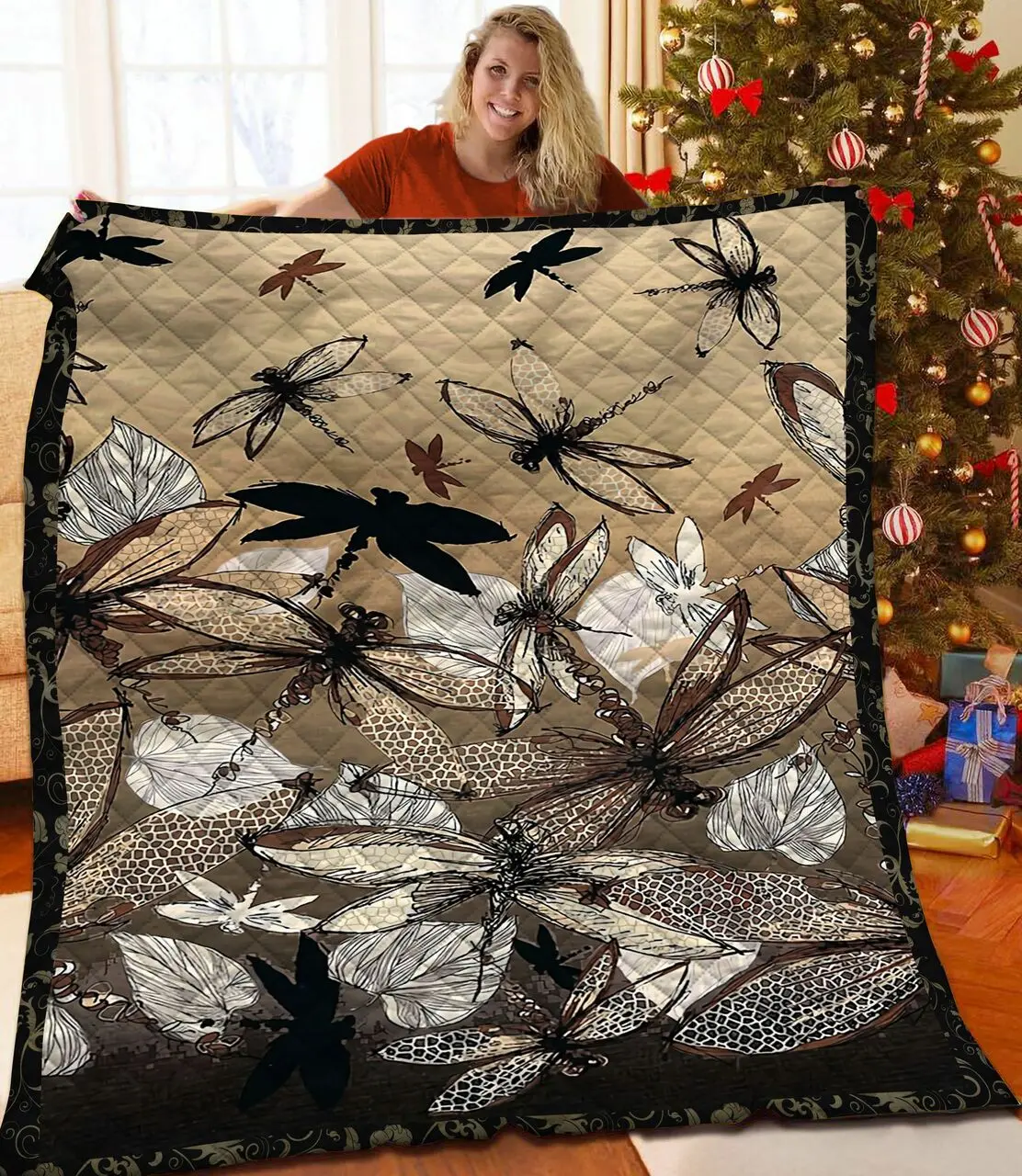 Dragonfly Quilt Osw and Home Decor