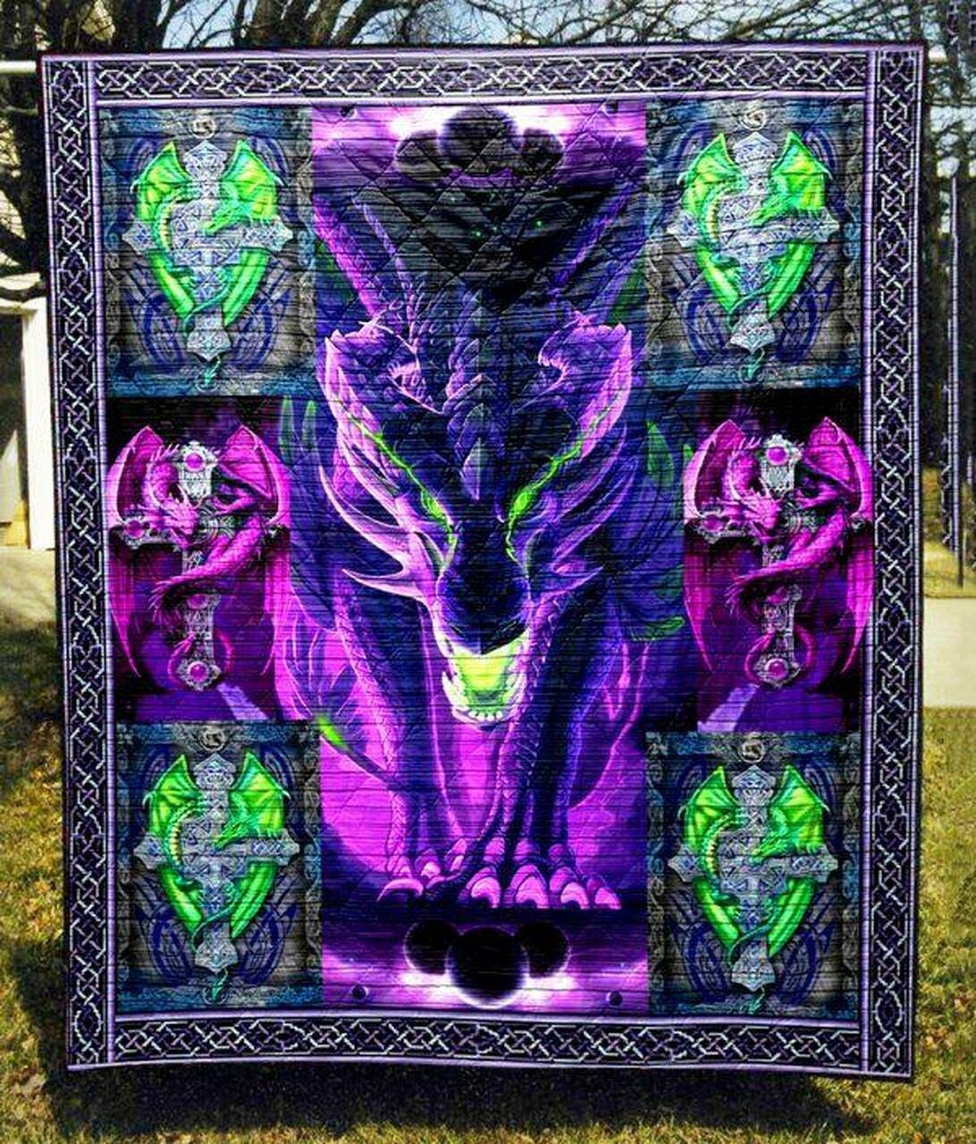 Dragonism Quilt Blanket Yhl3 Quilt and Home Decor