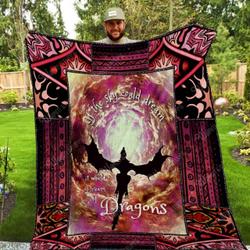 Dream Of Dragons Washable Quilt P55 and Home Decor