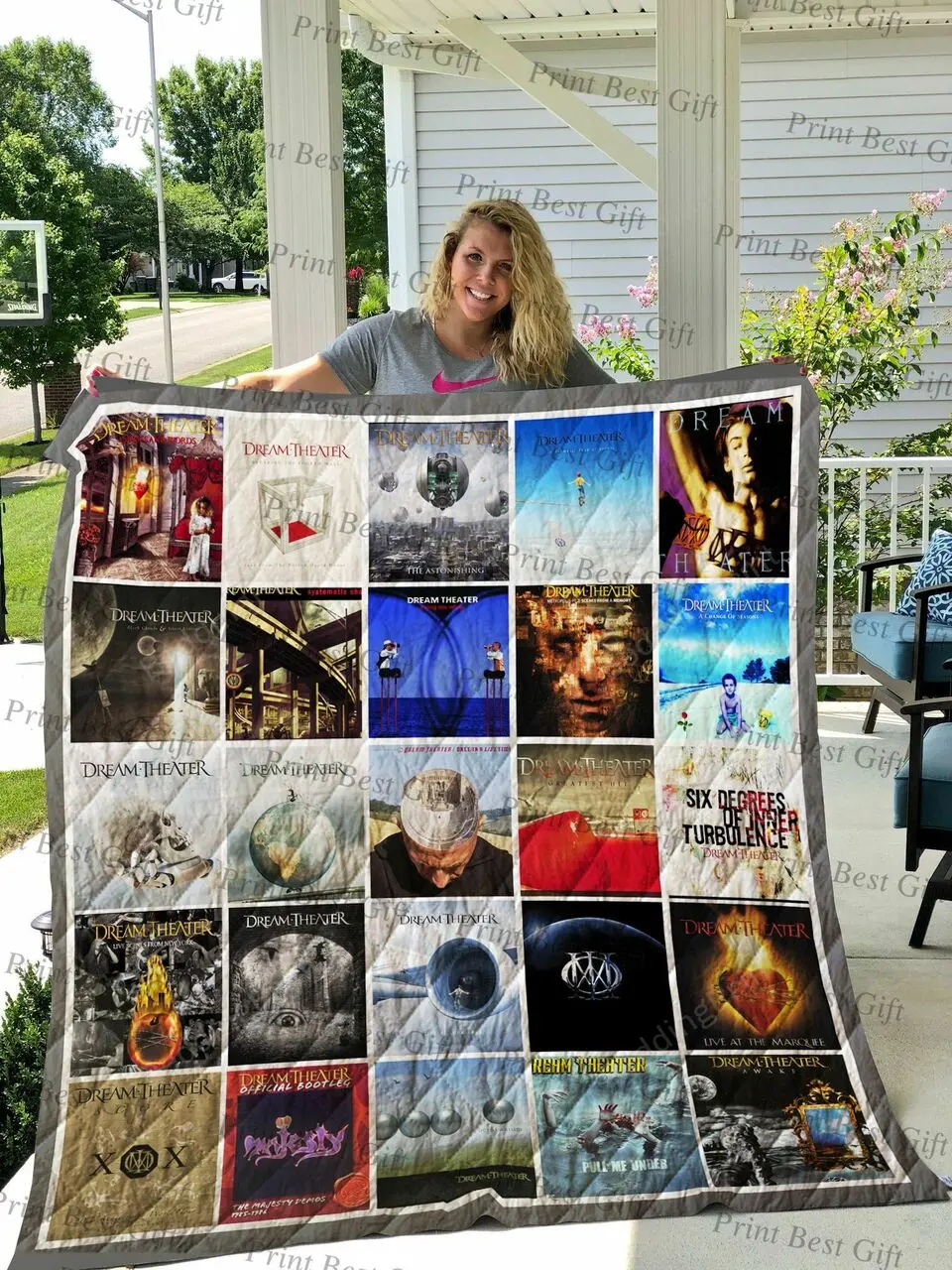 Dream Theater Albums Cover Poster Quilt Blanket Ver 2 and Home Decor