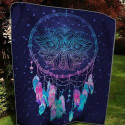 Dreamcatcher 3D Customized Quilt Purple Dreamcatcher TUH24085 PLEN2407 and Home Decor
