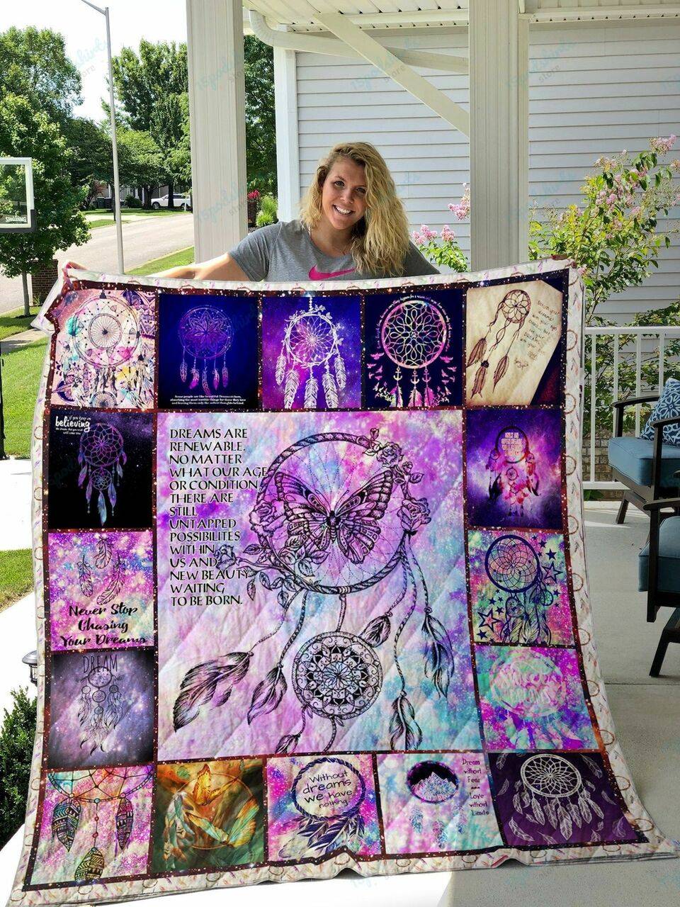 Dreamcatcher Catch Your Dreams Quilt Blanket and Home Decor