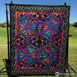 Dreamy Galaxy Dragonflies Quilt Blanket Great Customized Blanket Gifts For Birthday Christmas Thanksgiving and Home Decor