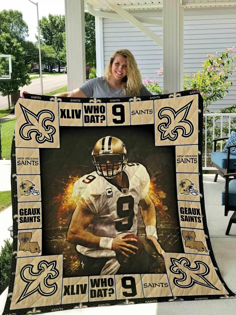 Drew Brees New Orleands Saints Blanket N2906 Quilt and Home Decor