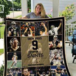 Drew Brees New Orleans Saints 9 Quilt and Home Decor