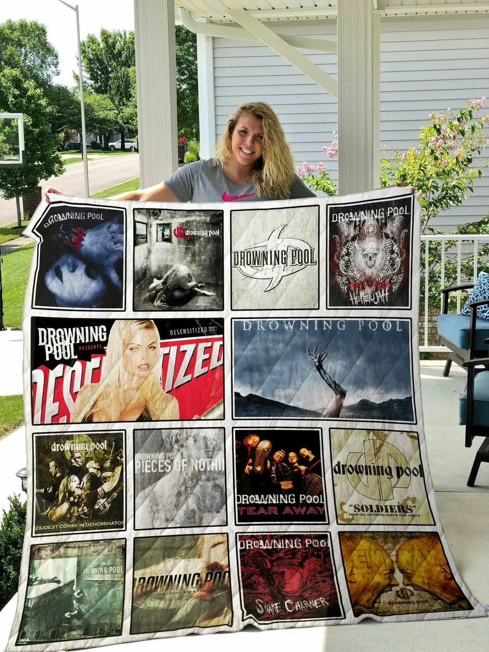 Drowning Pool Quilt Blanket and Home Decor