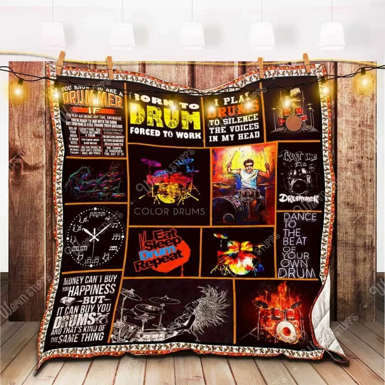 Drummer Quilt Rmr and Home Decor