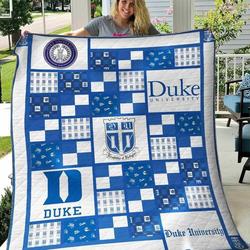 Duke Blue Devils 1 Blanket Th1607 Quilt and Home Decor