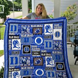 Duke Blue Devils 3 Quilt Blanket Fan Made and Home Decor