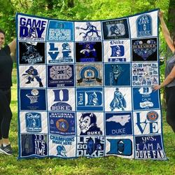 Duke Blue Devils Quilt Blanket and Home Decor