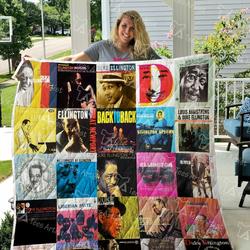 Duke Ellington Quilt Blanket 0807 and Home Decor